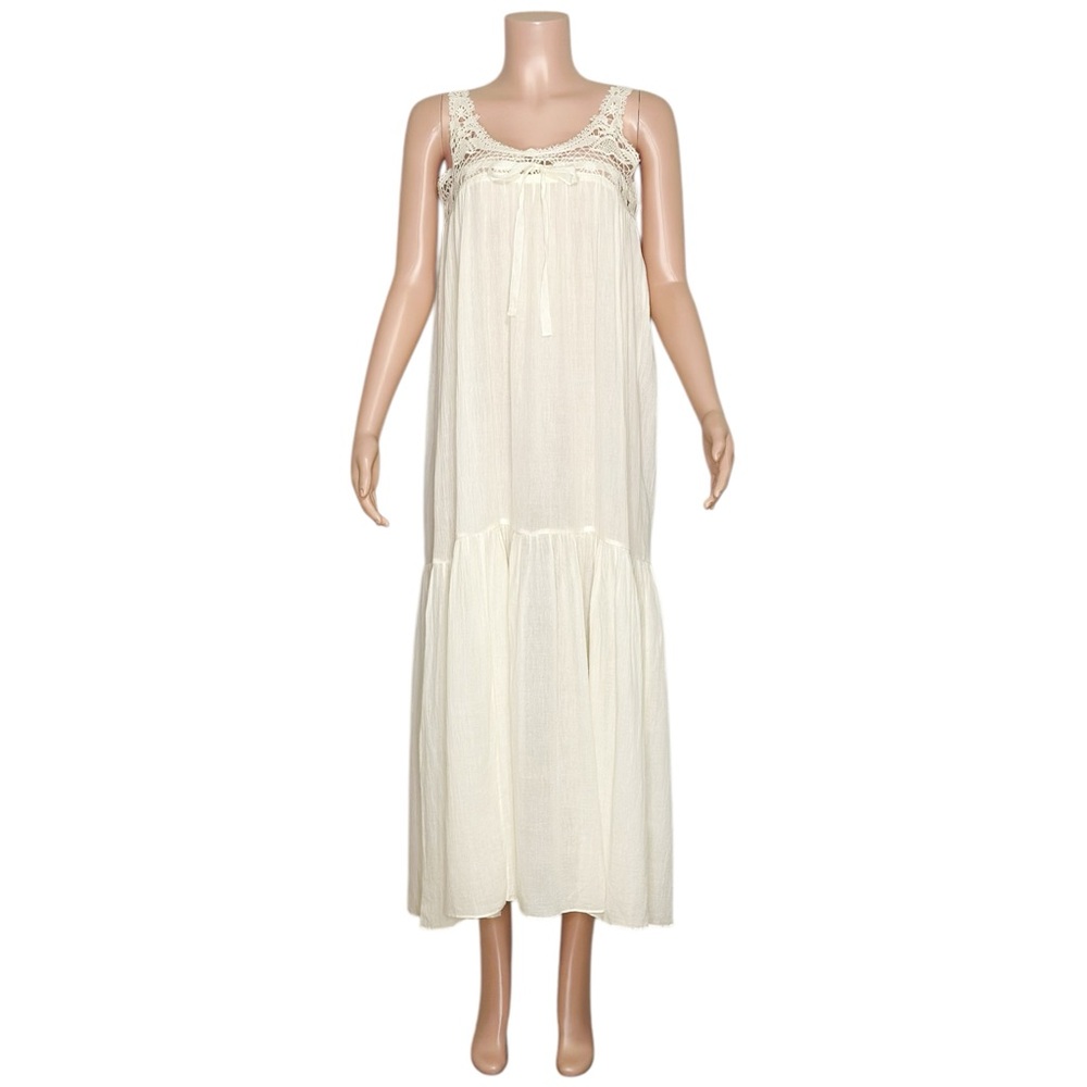ULLA JOHNSON Rowena Coverup Dress, Ivory, P/XS - Picture 5 of 13